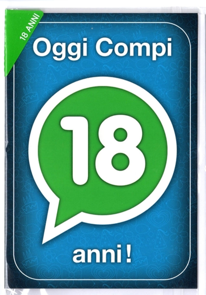 Biglietto Buon Compleanno 18 Anni Assabese