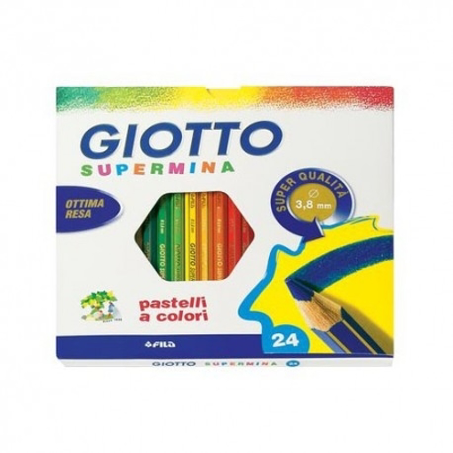 Immagine di GIOTTO SUPERMINA 24 COLORI PASTELLO