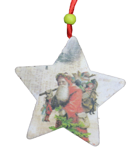 Picture of STAR WOOD DECORATIONS